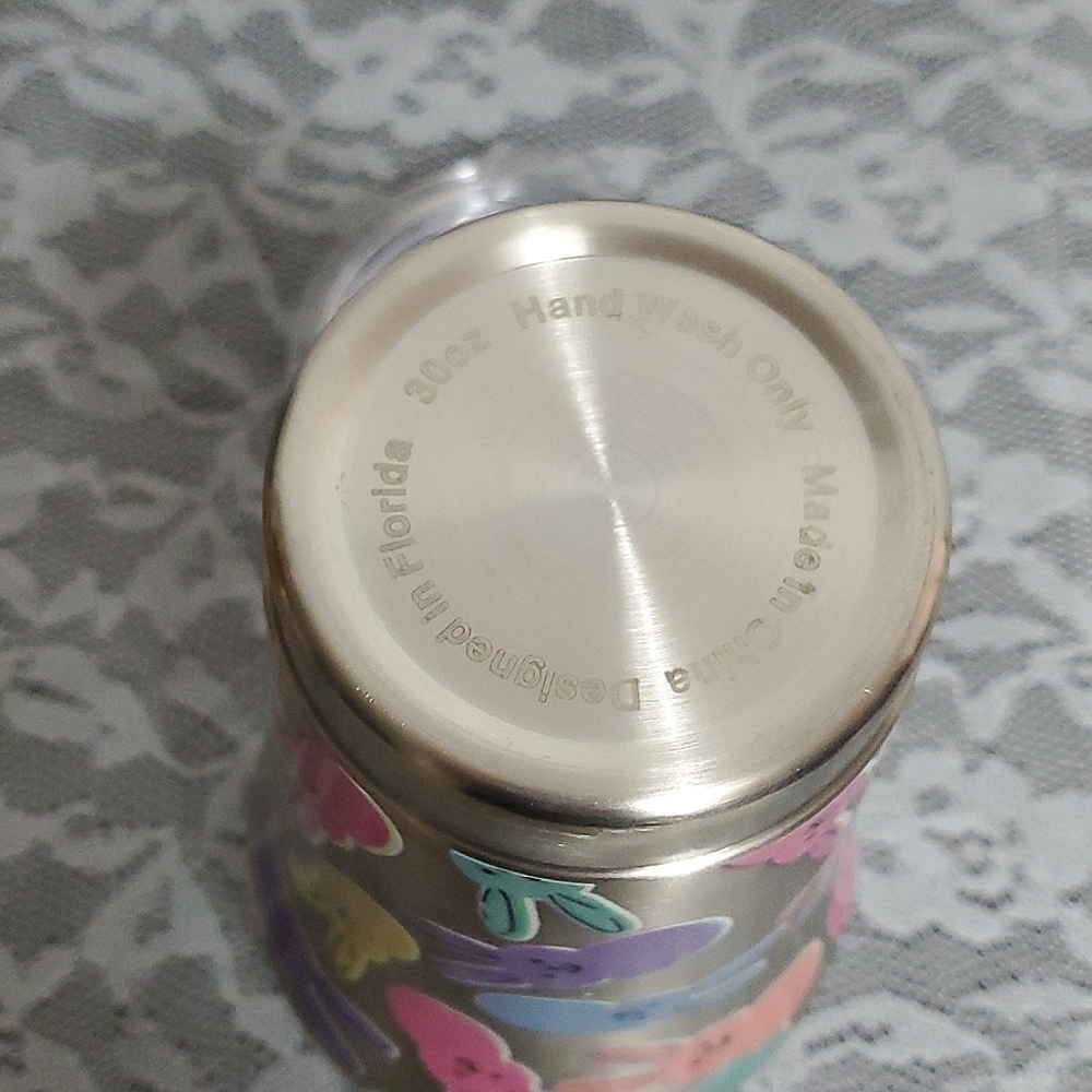 Bunny 30oz Tumbler Multicolored Cold Or Hot Drinks New - Picture 5 of 5